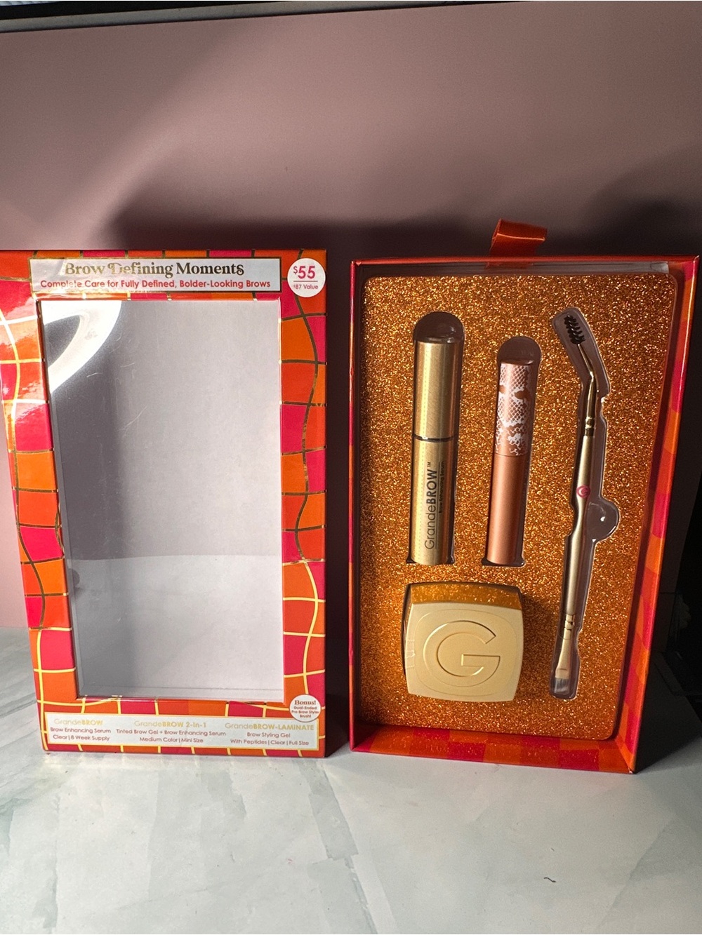 Grande Gold Brow Defining Kit limited edition
